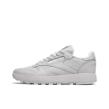 Reebok Classic Leather Feminino Cushioning Wear Resistant Low Top Casual Shoes Women's Gray