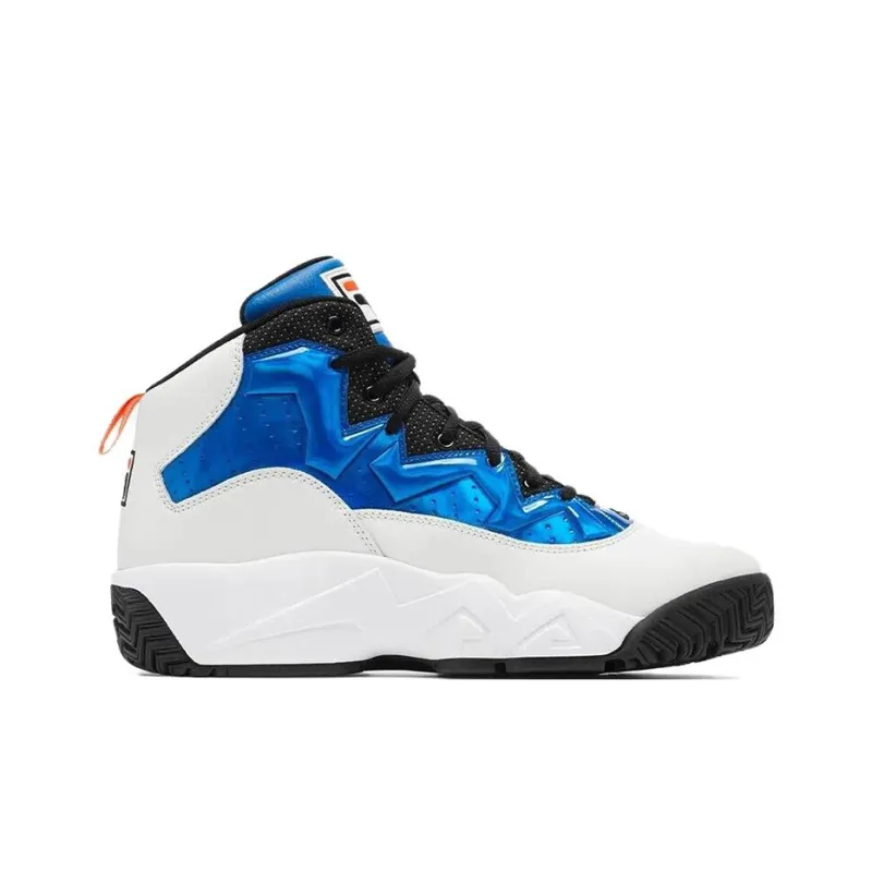 FILA Mb High Cushioning, Wear Resistant Mid Top Basketball Shoes Men's Blue-1