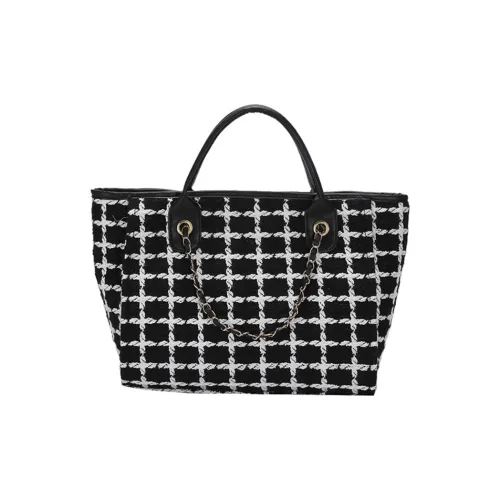 DALO shoulder Tote Bag, Shopping Bag, shoulder Bag, One Shoulder, Crossbody, Handbag Women's Black/White