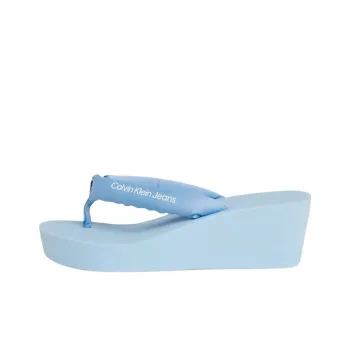 CALVIN KLEIN Slip-Resistant Flip Flops 6cm Women's Nightfall Blue