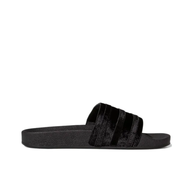 Adidas Adilette Slide 'Black Gold Metallic' Women's-1