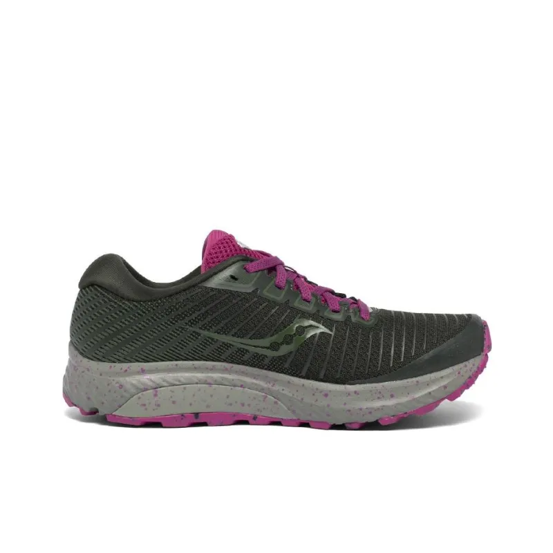 Saucony Guide 13 Cushioned Slip-Resistant Support Lightweight Low-Top Running Shoes Women's Black Purple-1