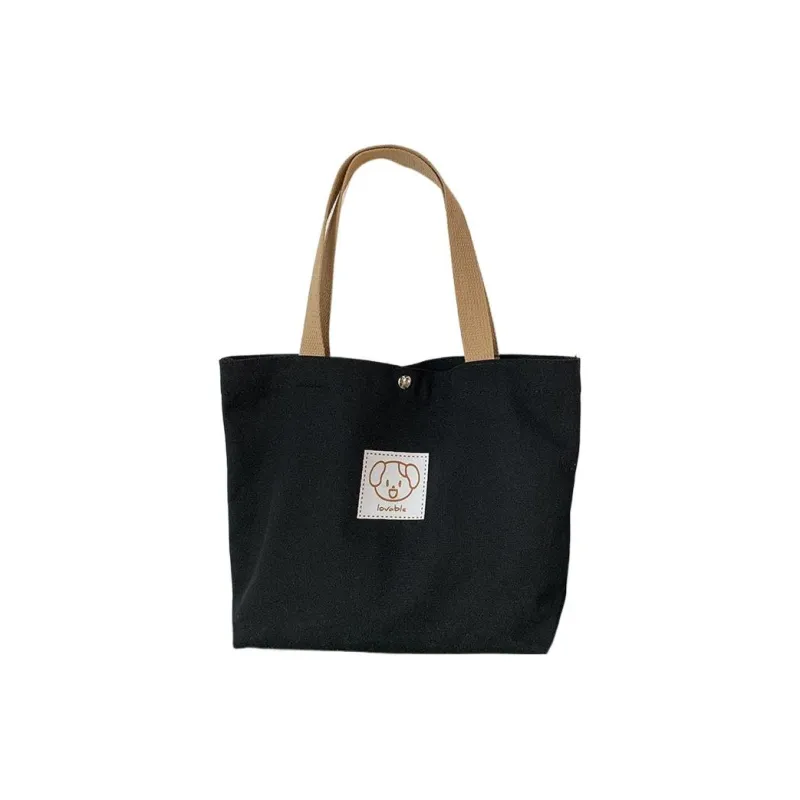 PULUWIRR Canvas Shoulder Bag, Handbag Medium Size Women's Beige/Black/Purple/Red/Emerald Green/Dark Green-2