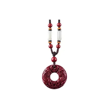 MOONS FAME Reconstructed Cinnabar Necklaces Unisex