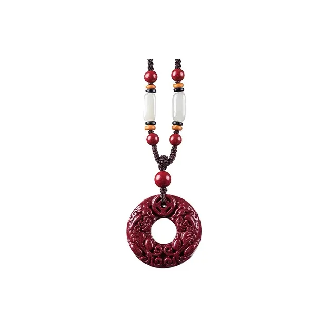 MOONS FAME Reconstructed Cinnabar Necklaces Unisex-0