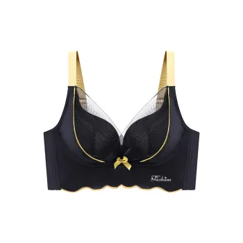 Flowers In Water Bra Women's Charismatic Black