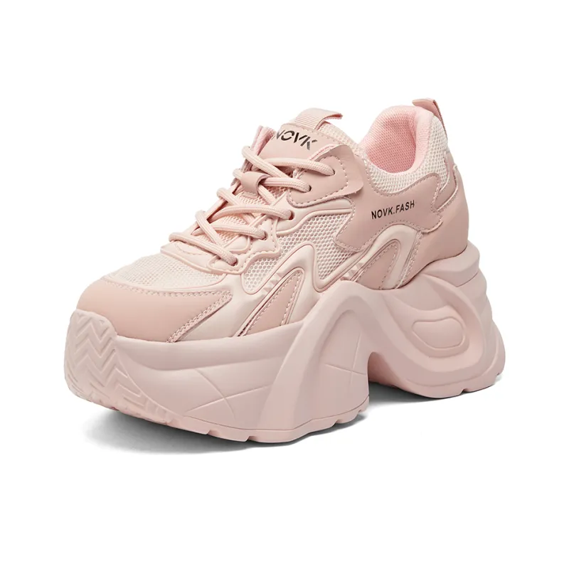 NRDROFFICIAL Lightweight Wear-Resistant And Slip-Resistant Low-Top Chunky Sneakers Women's-12