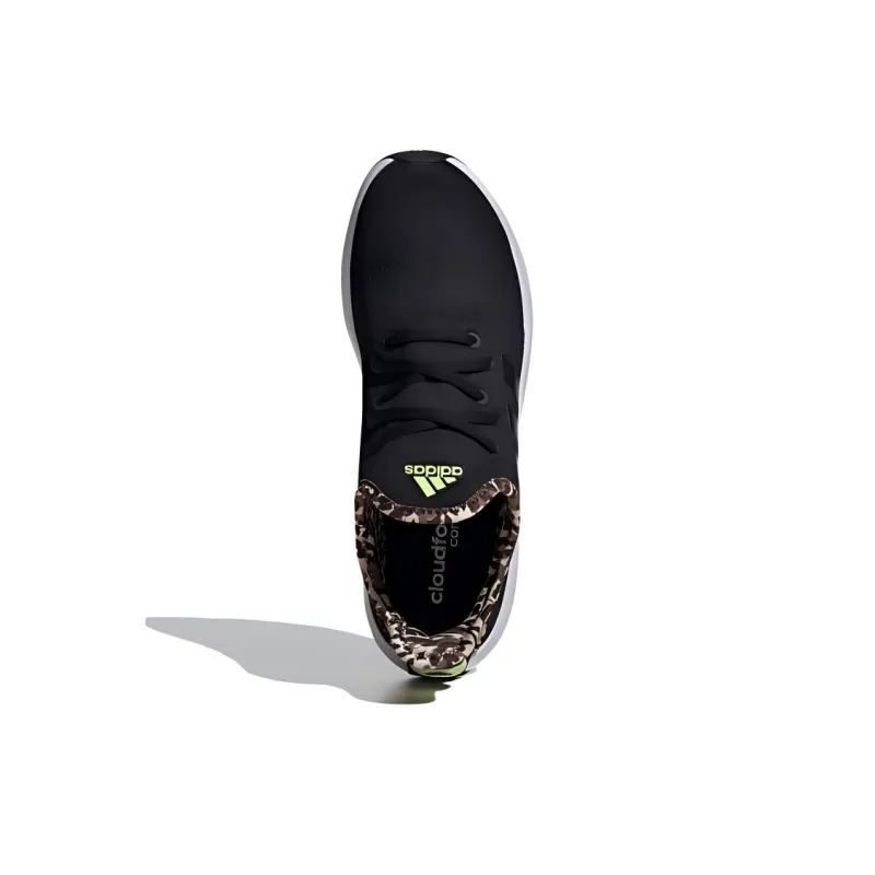 Adidas Cloudfoam Pure Core Black Pulse Lime Women's-4