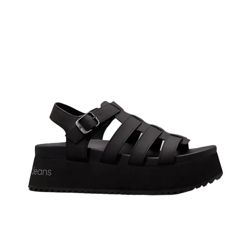 CKJ CALVIN KLEIN JEANS Roman Sandals 5.6cm Women's Black-1