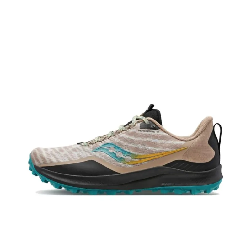 Saucony Peregrine 12 Running Shoes Women's Low-Top Umber/Green-0