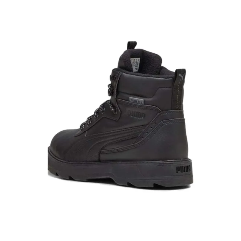 PUMA Desierto Cushioning, Wear Resistant High Top Skateboard Shoes Men's Black-3