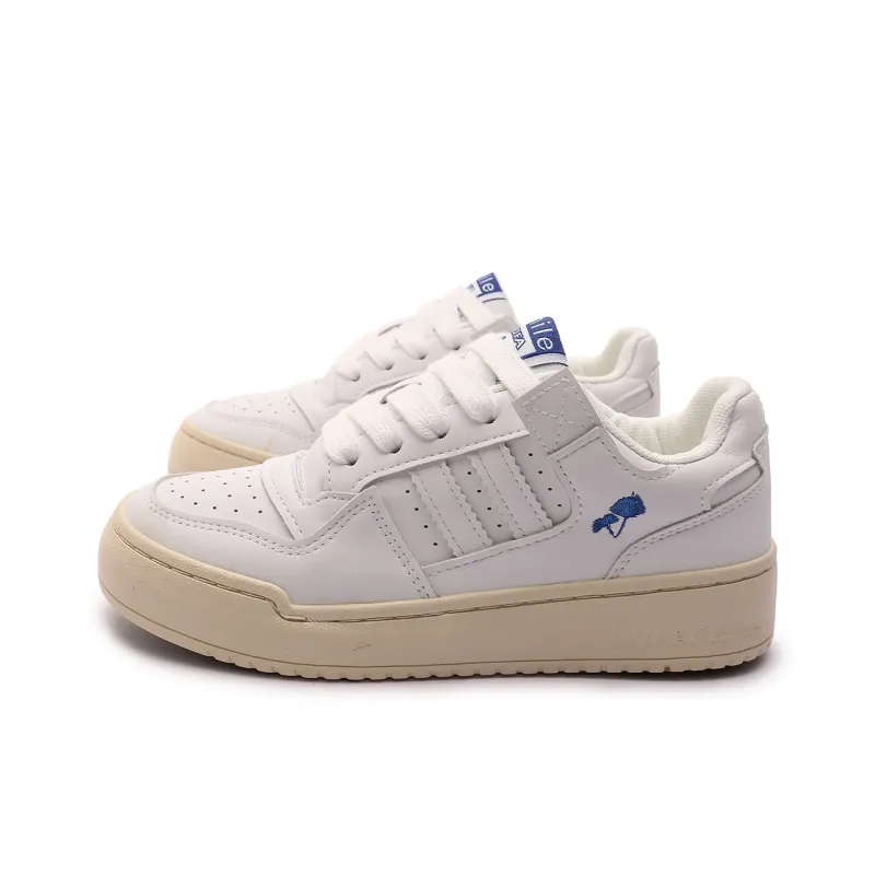 Mengsai Coverage Slip Resistant Low Top Skateboard Shoes Women's White-1