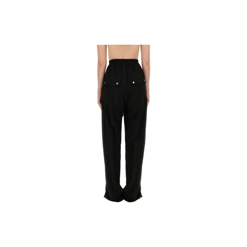 RICK OWENS Wide Bela Pants 'Black'-1