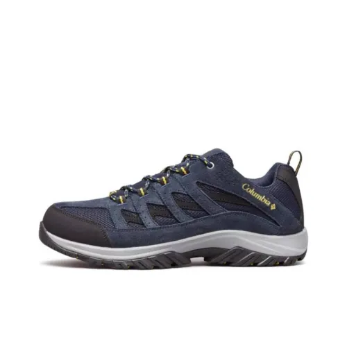 Columbia Crestwood Hiking / Trekking Shoes Men Low-Top University Navy Blue/Antique Moss