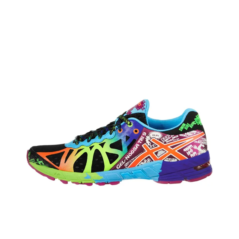 Asics Gel-Noosa Tri 9 Running Shoes Women's Low-Top Black/Green/Purple-0