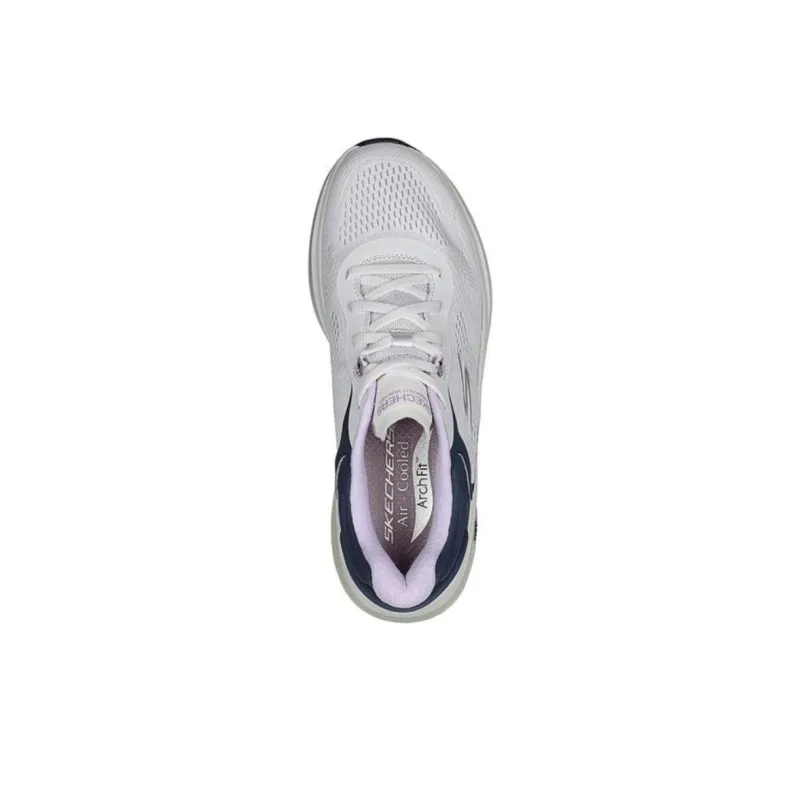 Skechers Go Walk Workout Walker Cushioning Wear-Resistant Low-Top Casual Shoes Women's Purple White-3