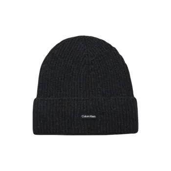 Calvin Klein Logo patch Ribbed Beanie