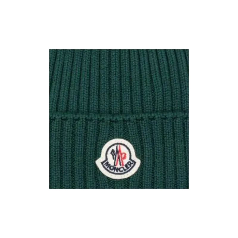 Moncler Logo Patch Knitted Beanie-1