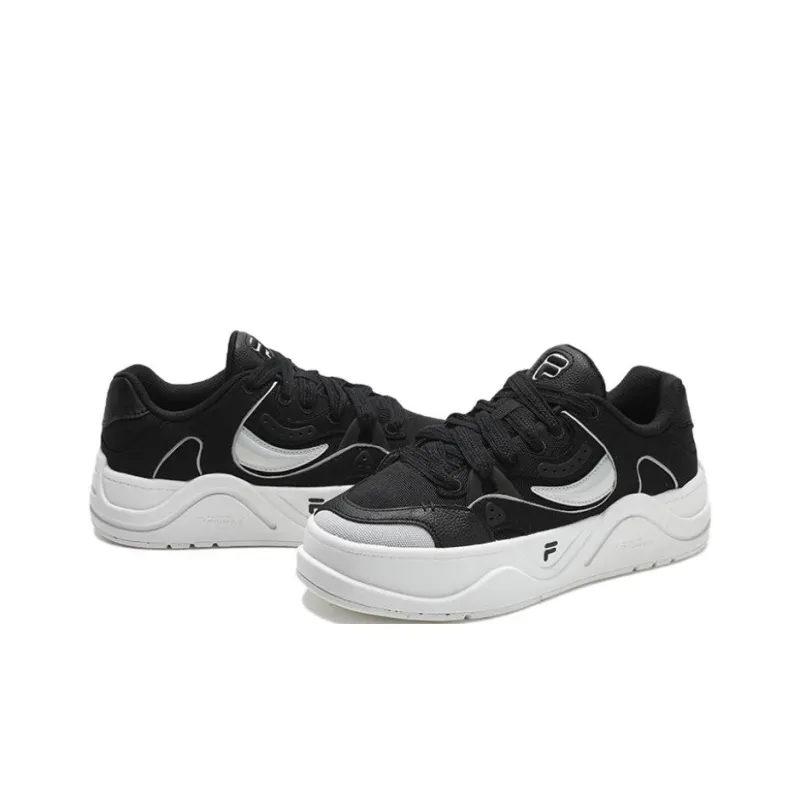 FILA FUSION 50 50 Slip Resistant Cushioning Wear Resistant Low Top Skateboard Shoes Women's Black/Lunar Rock Gray-3