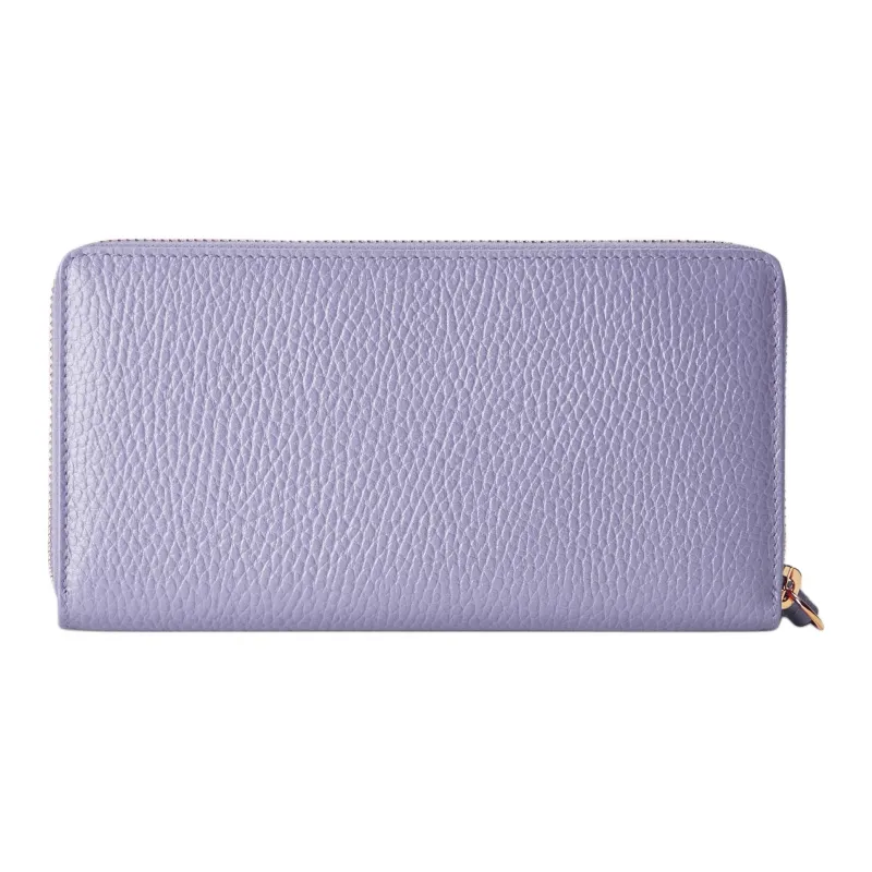 GUCCI GG Marmont Leather Wallet Women's Light Purple-2