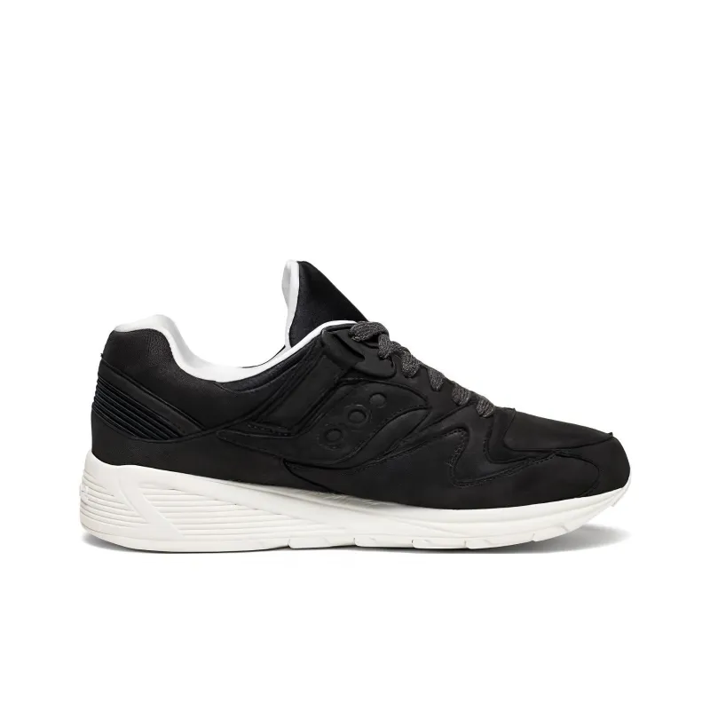 Saucony Grid 8500 Cushioned Anti-Slip And Wear-Resistant Lightweight Low-Top Casual Running Shoes Unisex Black White-1