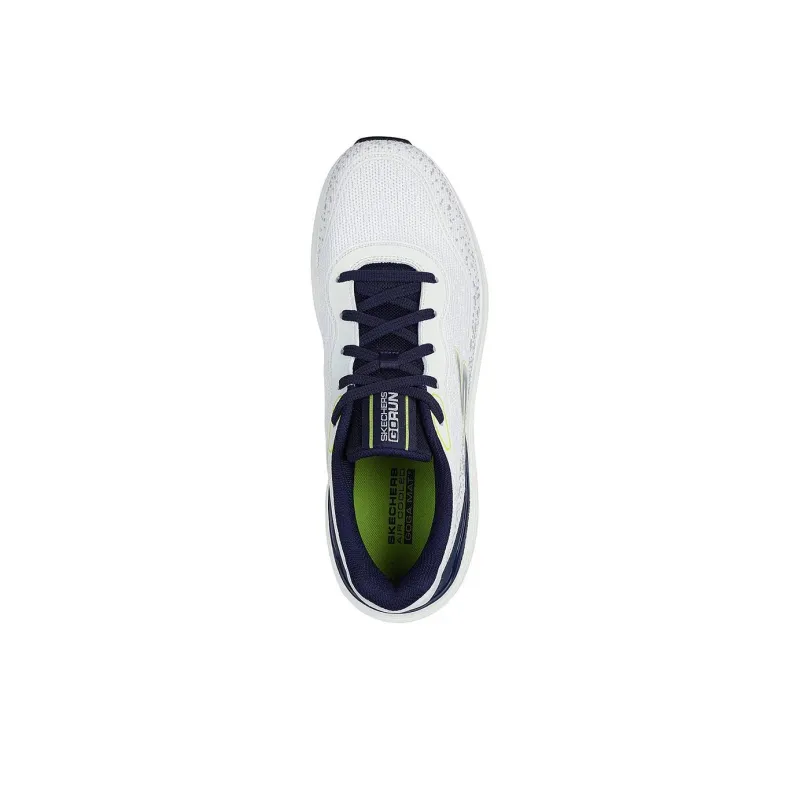 Skechers Max Cushioning Non-slip Support Low-Top Casual Running Shoes Men's White Blue-2