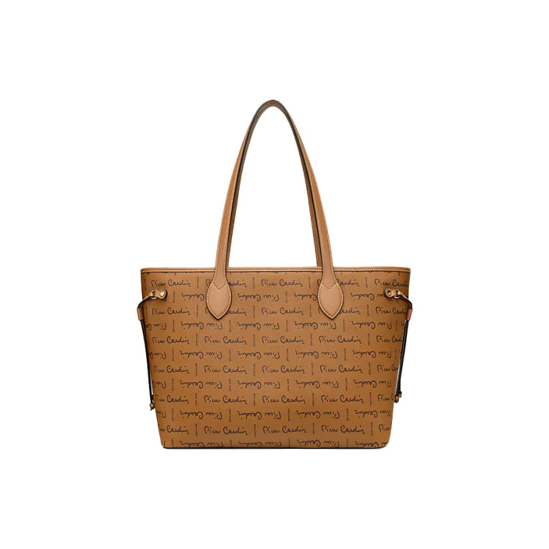 PIERRE CARDIN Pvc Large Capacity, Versatile Use Handbag, Shoulder Bag Regular Women's Coffee/Brown-2