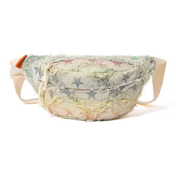 MASTER CANVAS Fabric Crossbody Bags Fanny Pack Sling Bags Regular Women's White