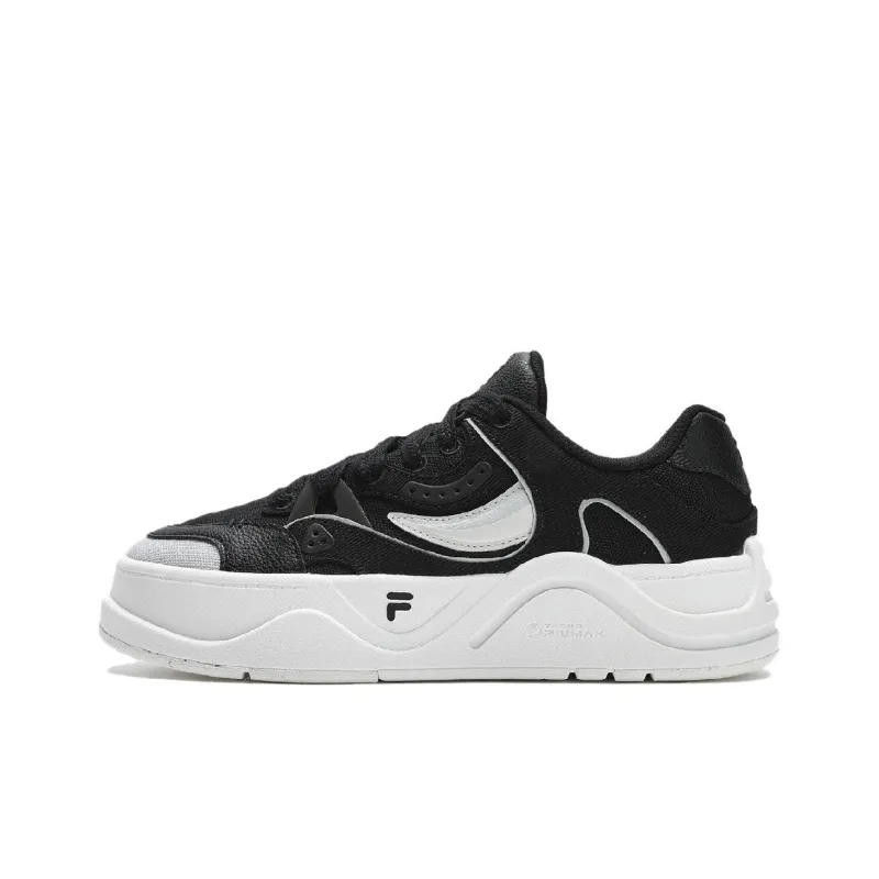 FILA FUSION 50 50 Slip Resistant Cushioning Wear Resistant Low Top Skateboard Shoes Women's Black/Lunar Rock Gray-0