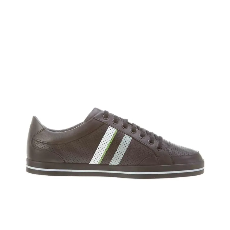 HUGO BOSS Apache Club Low-Top Skateboard Shoes Men's Brown-1