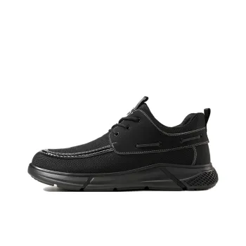Blue Gull Shield Wear-Resistant Impact-Resistant Low-Top Outdoor Shoes Unisex Black