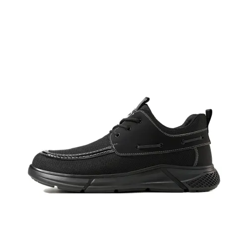 Blue Gull Shield Wear Resistant Impact Resistant Low Top Outdoor Shoes Unisex Black