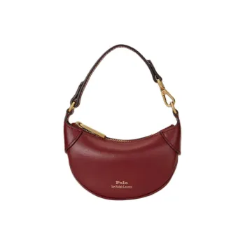 Polo Ralph Lauren Polo ID With Cow Leather And Nubuck Handbag Regular Women's Burgundy