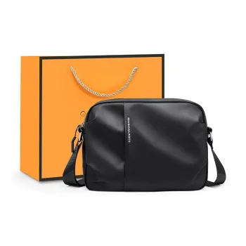 MashaLanti PU Shoulder Bag Crossbody Bag Regular Men's Black