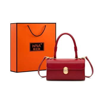 Vigno Synthetic Leather Shoulder Bag Crossbody Bag Medium Size Women's Red