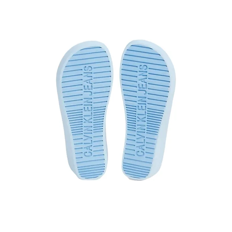 CALVIN KLEIN Slip-Resistant Flip Flops 6cm Women's Nightfall Blue-5