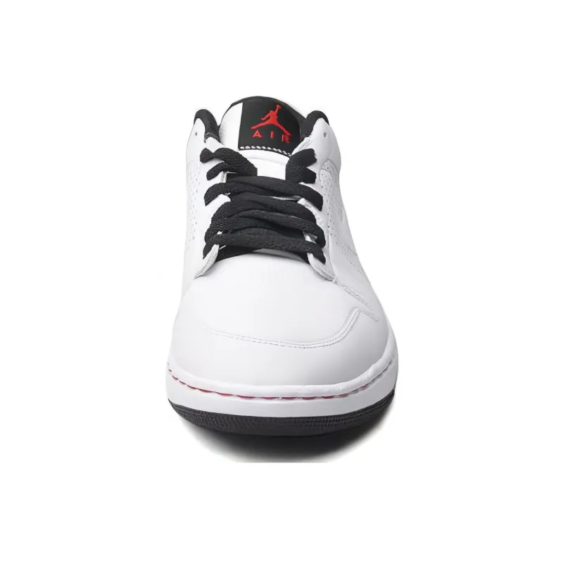Jordan Alpha 1 Low White/Black Varsity Red-3