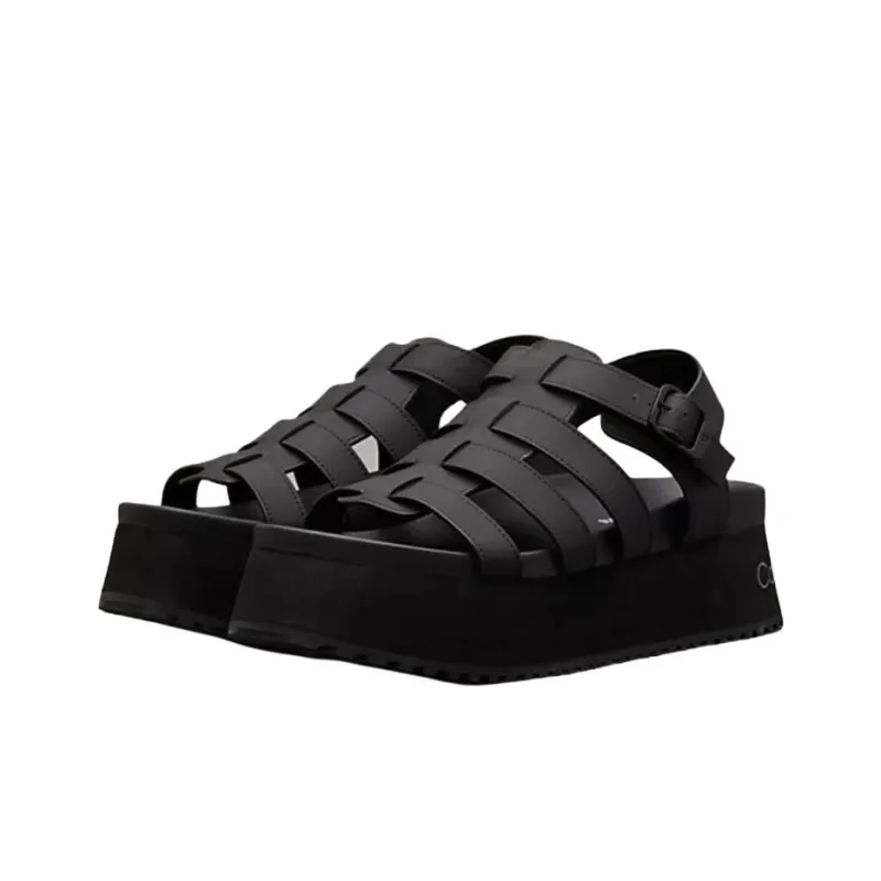 CKJ CALVIN KLEIN JEANS Roman Sandals 5.6cm Women's Black-2