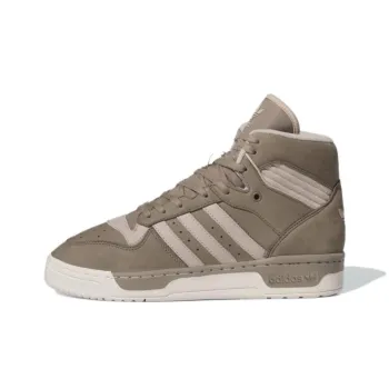 Adidas Originals Rivalry High Slip Resistant Shock Absorbers High Top Skateboard Shoes Men's Gray Green