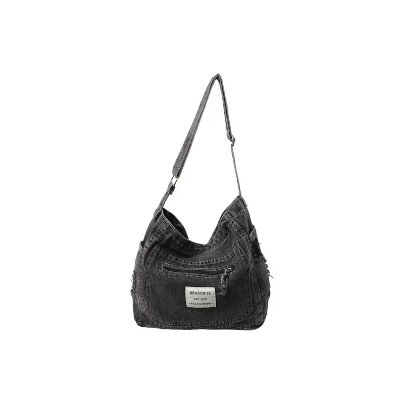 Barang Bear Denim Crossbody Bag Regular Unisex-5