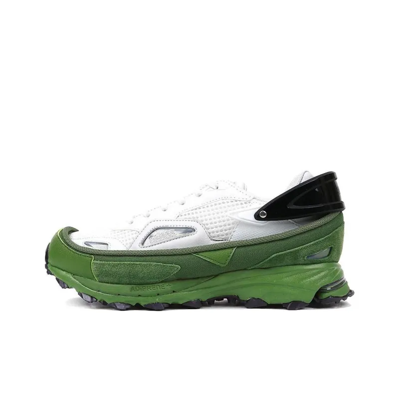 RAF SIMONS x Adidas Response Cushioning Wear-Resistant Low-Top Running Shoes Unisex White Green-0