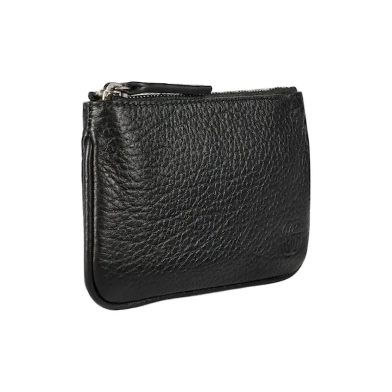 GUCCI Grained Leather Key Pouch Men's Black-2