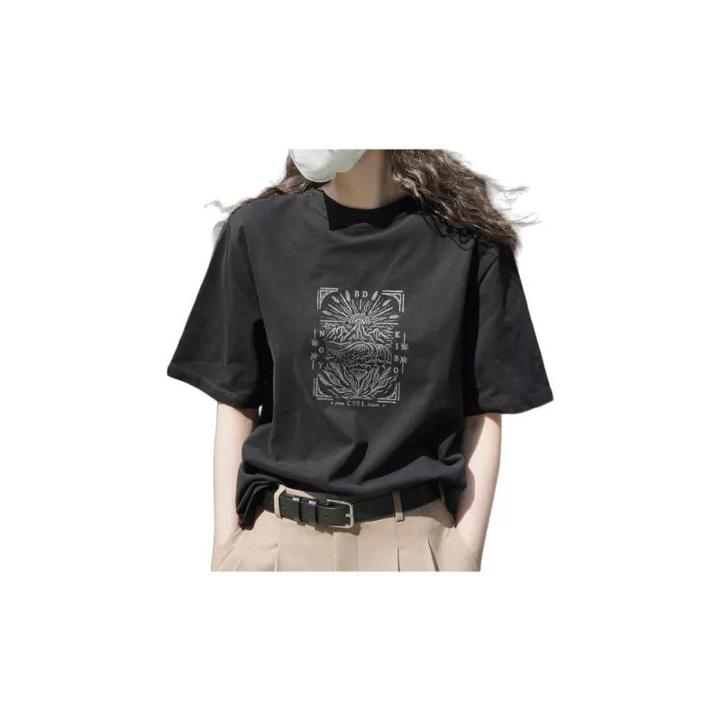 Weixi T Shirts Women's Black-0