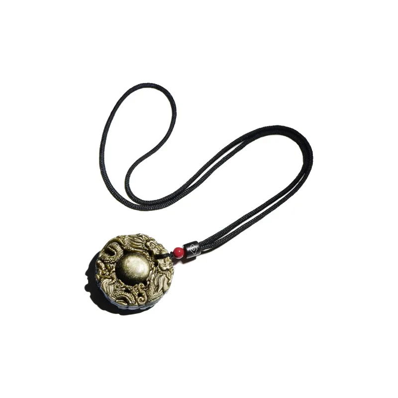 Yi Mingju Obsidian Jade Pendants Unisex-7