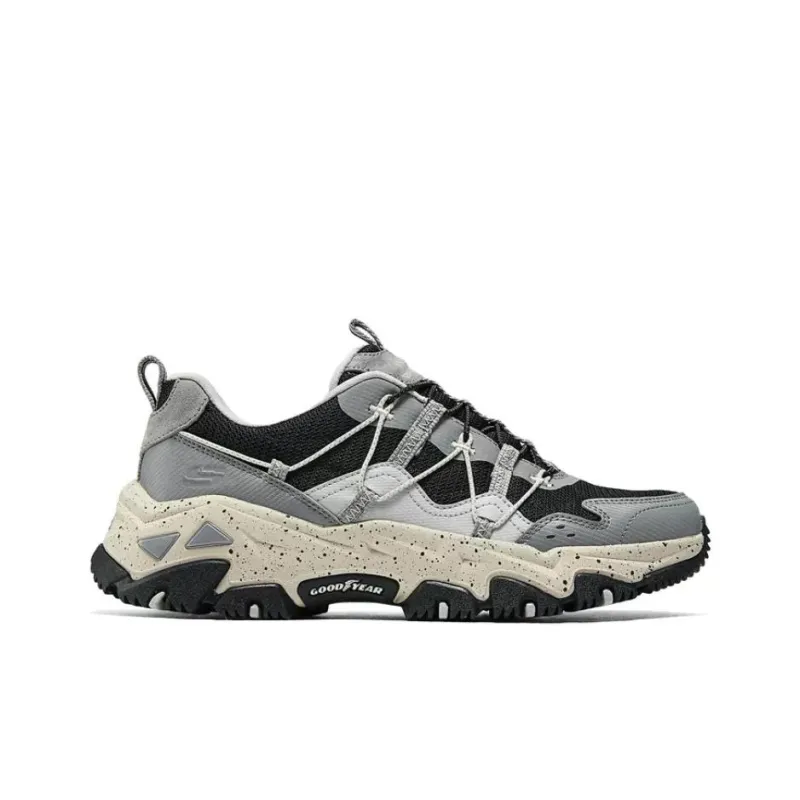 Skechers OUTDOOR Cushioning Anti Slip And Wear Resistant Low Top Trekking Shoes Women's Black Gray Color-1
