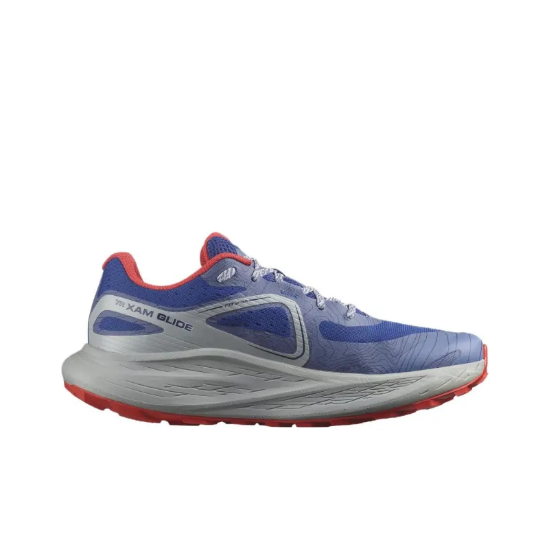 SALOMON Glide Ma Cushioned Slip Resistant Low Top Running Shoes Men's Blue-1