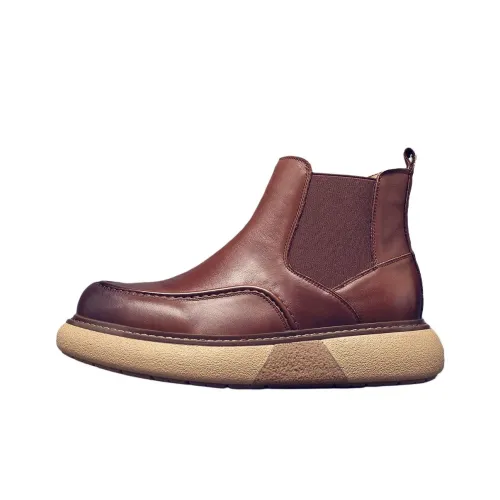 JANE HARLOW Chelsea Boots Men Brown