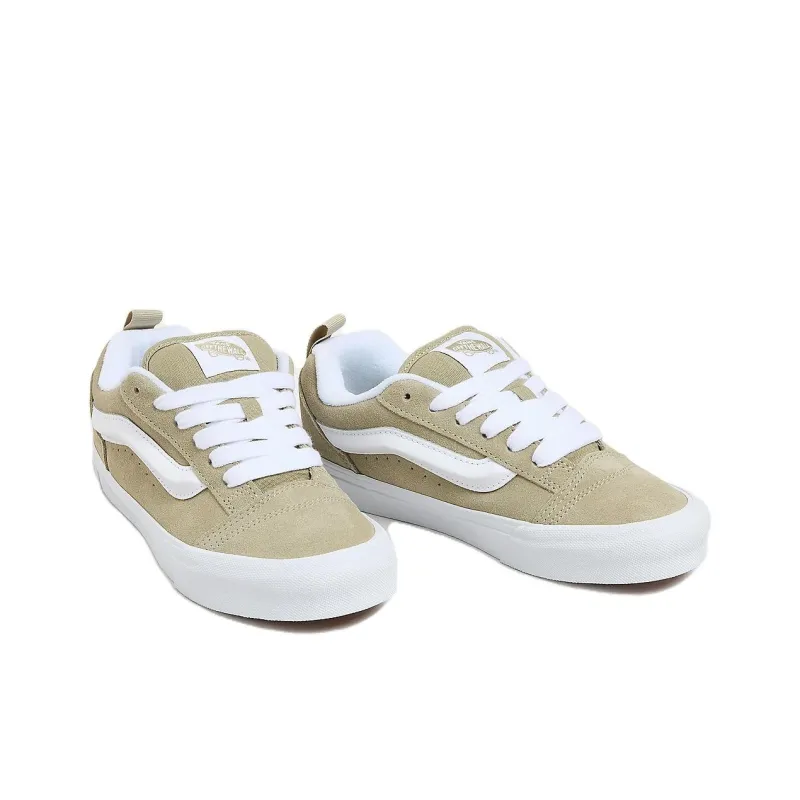 Vans Knu Skool Slip Resistant And Abrasion Resistant Support Low Top Skateboard Shoes Unisex Ecru-2