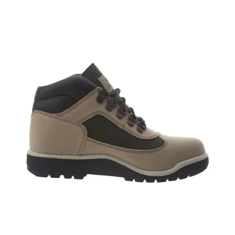 Timberland Cushioning, Wear Resistant Mid Top Kids' Outdoor Shoes Brown Green Teenagers-1