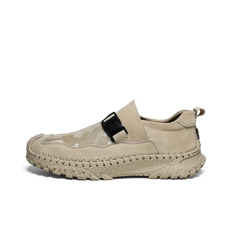 Bull charm Casual Shoes Men Low Top Black/Beige/Gray-3